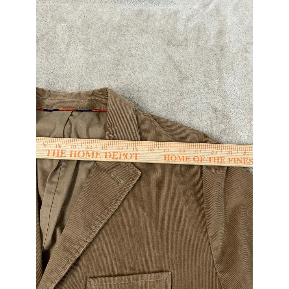 J.Crew Corduroy Blazer Men's size XL Brown 3 Button Sport Coat 71167 FA 05